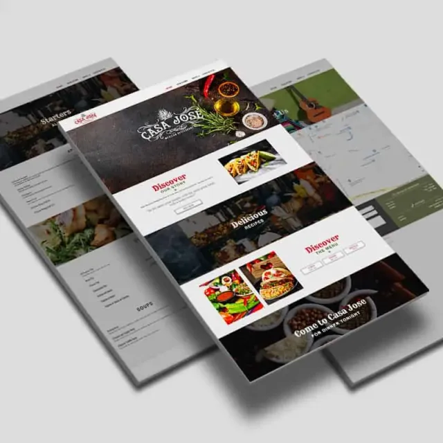 Casa Jose Restaurant website design
