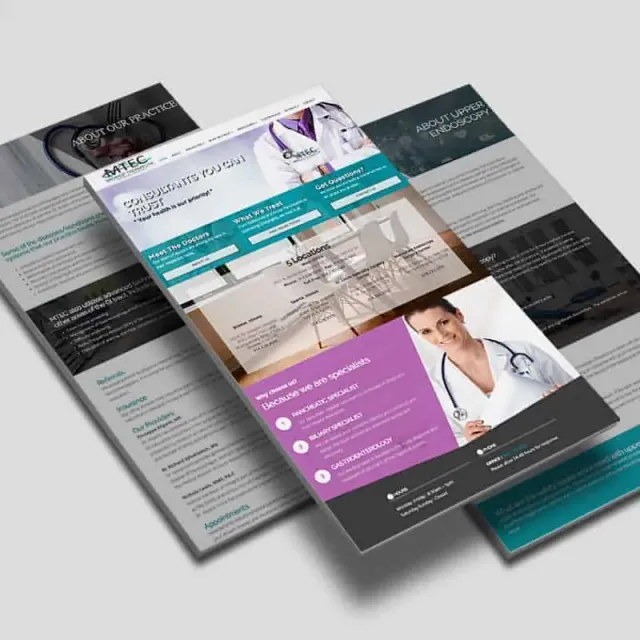 The GI Consultants website design